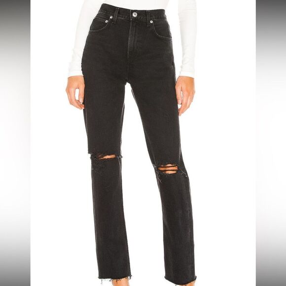 Agolde Denim - AGOLDE. Cherie High Rise Straight in Distortion